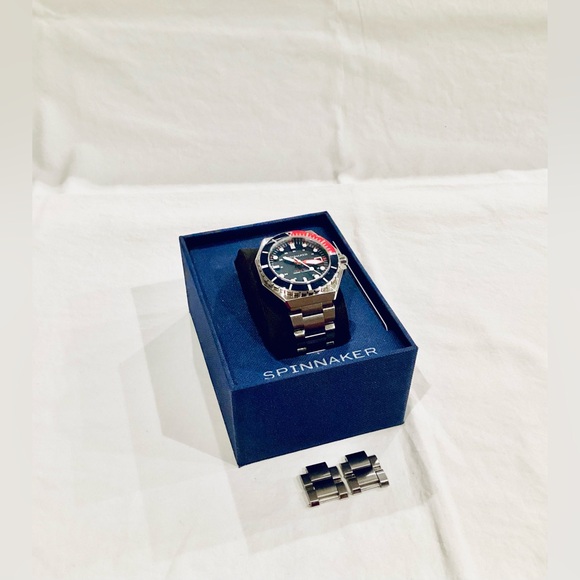 Spinnaker Dumas Automatic Soda Blue Watch SP-5081-JJ 44mm Dive Watch - Picture 16 of 16